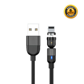 540° Rotate Magnetic Charging Cable IOS (Black)