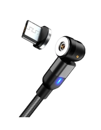 540° Rotate Magnetic Charging Cable Micro (Black) - Image 2
