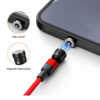 Rotatable Magnetic Charging Cable Type- C (Red) - Image 3
