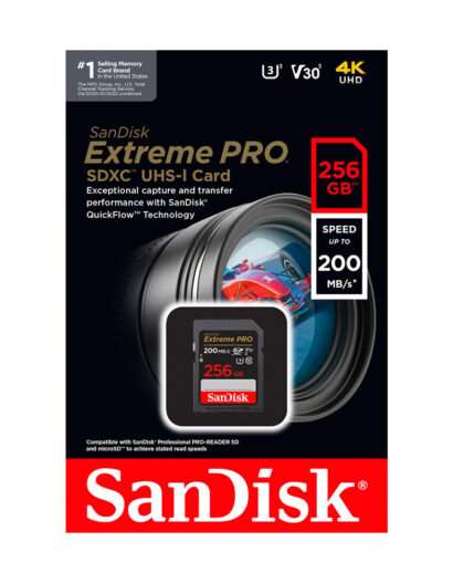 SanDisk 256GB Extreme Pro SDXC UHS-I Card (200Mb/s) - Image 3
