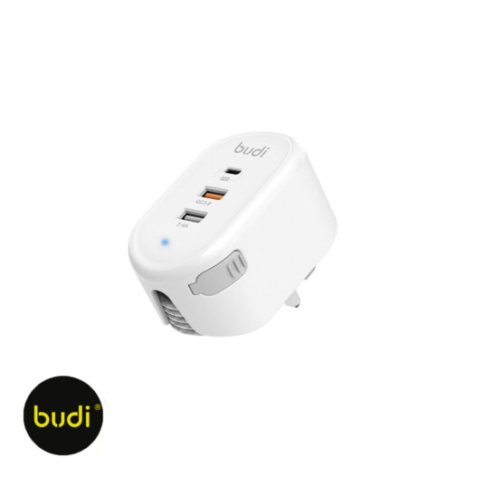 BUDI 32W Home Charger with USB, USB-C & Micro (UK Plug) - Image 2