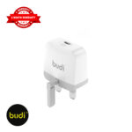 BUDI 20W USB-C PD Power Adapter (UK Plug)