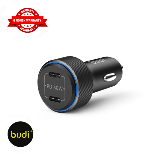 BUDI Car Charger - CC632RB (60W)